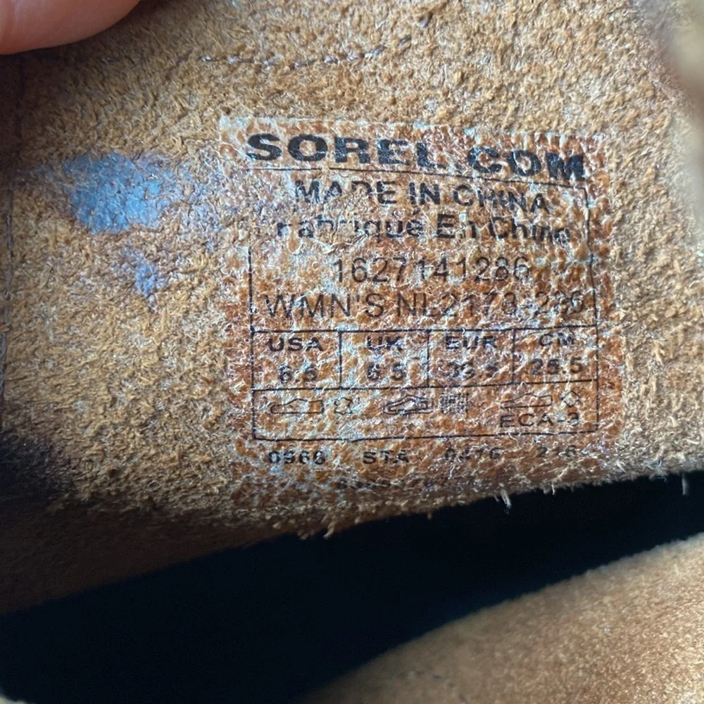 Sorel Joan of Arctic boots women’s 8.5 euro 39.5 brown leather VGUC
